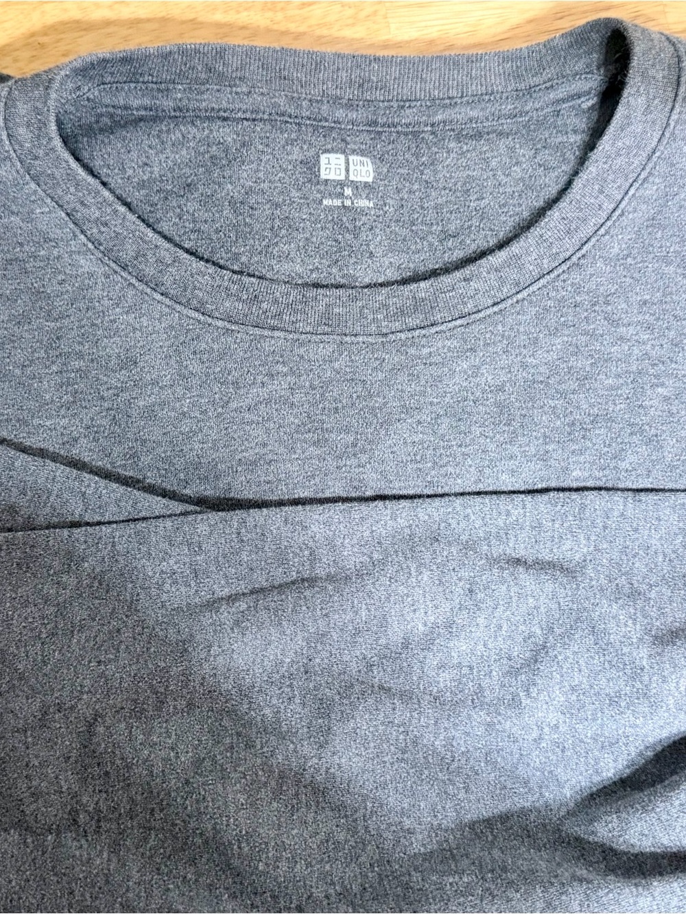 UNIQLO Women’s Long Sleeve Tee - Charcoal